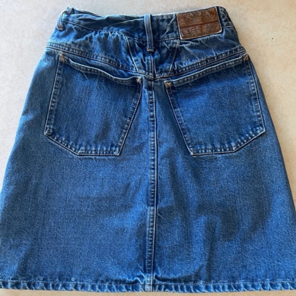 Vintage Marithe Francois Girbaud Denim Jean Skirt 7/8 - Picture 3 of 15